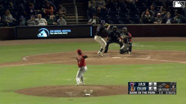 Blake Sabol homers (4) on a fly ball to right center field. Homer Bush Jr. scores.