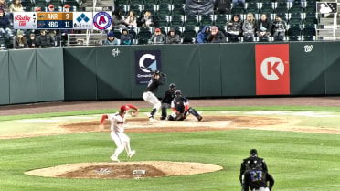 Jacob Cozart singles on a ground ball to left fielder Jack Rogers. Ralphy Velazquez scores. Alfonsin Rosario to 3rd. Wuilfredo Antunez to 2nd.