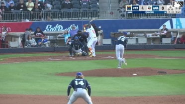 Jean Walters homers (2) on a line drive to right field.