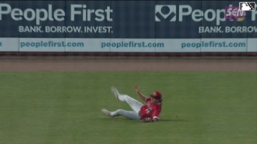 Jack Dunn's sliding grab