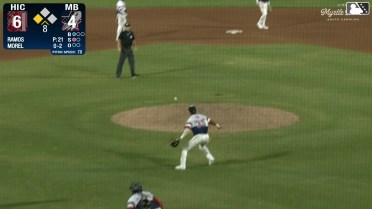 Braylin Morel out on a sacrifice fly to center fielder Alexey Lumpuy. Marcos Torres scores.