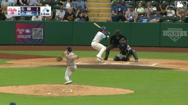 Ryan Fitzgerald doubles (15) on a line drive to right fielder Alejandro Osuna. Alek Thomas scores.