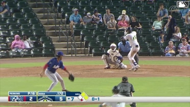 Ivan Sosa singles on a line drive to center fielder Nick McLain. Connor Rasmussen scores. Roni Cabrera to 2nd.