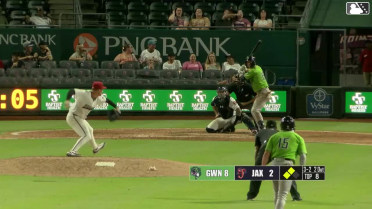 Brewer Hicklen doubles (7) on a fly ball to center fielder Rece Hinds. DaShawn Keirsey Jr. scores. Brett Wisely scores.