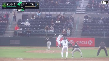 Ryan Nicholson singles on a ground ball to left fielder Lisbel Diaz. Caleb Bartolero scores. Gage Harrelson to 3rd.