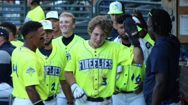 Gamble Mashes Two Extra-Base Hits in 7-1 Win 