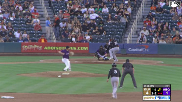Pablo Reyes doubles (12) on a line drive to center fielder Zac Veen. Mason McCoy scores. Marcos Castañon scores.