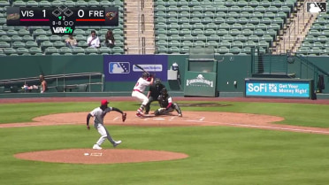 Tanner Thach homers (6) on a fly ball to center field.