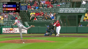 Yohandy Morales homers (25) on a fly ball to right field.