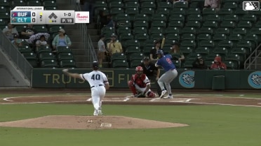 Lenyn Sosa homers (3) on a fly ball to center field.