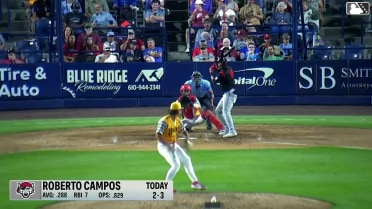 Roberto Campos homers (2) on a line drive to left center field.