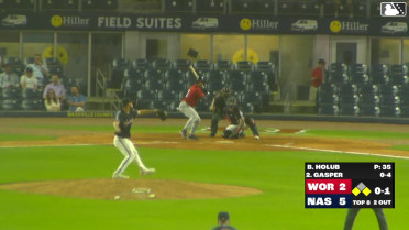 Mickey Gasper singles on a soft line drive to center fielder Luis Lara. Vinny Capra scores. Nick Sogard to 2nd.