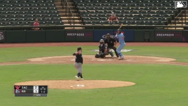 Cam Cauley homers (16) on a fly ball to center field.