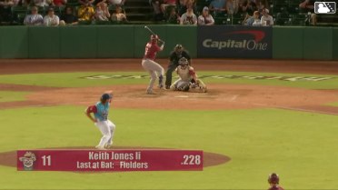 Keith Jones II homers (7) on a fly ball to right field. Orlando Martinez scores.