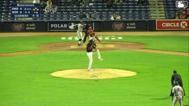 Yanquiel Fernández strikes out swinging.