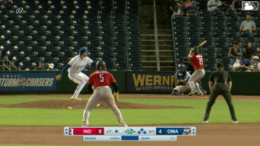 Davis Wendzel singles on a line drive to center fielder Drew Waters. Ronny Simon scores. Esmerlyn Valdez to 3rd. Endy Rodríguez to 2nd.