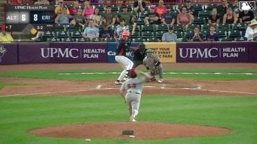 Izaac Pacheco homers (15) on a fly ball to right center field. Andrew Jenkins scores.