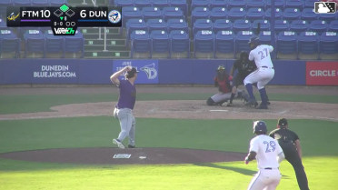 David Beckles homers (1) on a fly ball to left center field. Yorman Licourt scores.