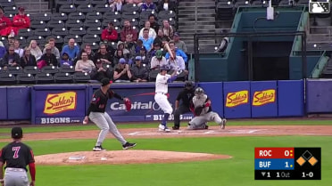 Jay Harry singles on a ground ball to center fielder Andrew Pinckney. Josh Kasevich scores. Charles McAdoo to 3rd.