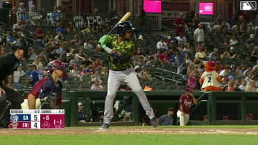 Luis Verdugo homers (8) on a fly ball to left center field.