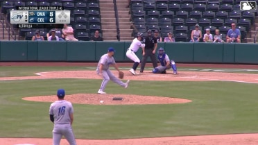 Milan Tolentino homers (8) on a fly ball to right field.