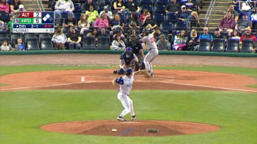 Derek Berg singles on a sharp ground ball to center fielder GJ Hill. Lonnie White Jr. scores. Callan Moss scores.