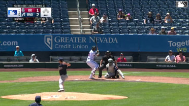 Manuel Pena homers (2) on a fly ball to center field.