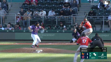 Joey Meneses singles on a ground ball to shortstop Ryan Bliss, deflected by third baseman Alejo Lopez. Michael Stefanic scores. Cade Marlowe to 3rd.