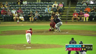 Justin Johnson singles on a line drive to right fielder Sammy Siani. Daniel Vazquez scores.
