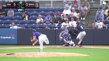 Adrian Pinto singles on a ground ball to right fielder JT Benson. J.R. Freethy scores.