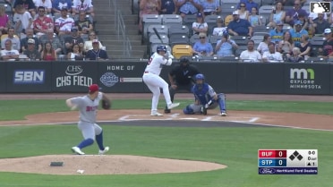 Alan Roden homers (8) on a fly ball to center field.