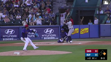 Tyler Hardman homers (6) on a line drive to right field. Oswaldo Cabrera scores.