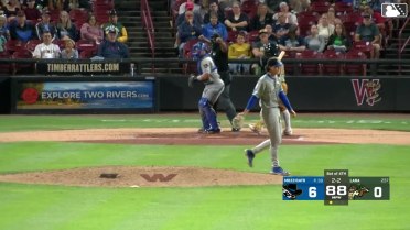 Frank Mozzicato notches his fourth strikeout