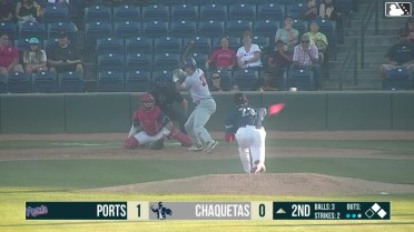 Daniel Bucciero homers (8) on a fly ball to left center field. Logan Sauve scores. Michael Brooks scores.