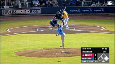 Lucas Braun's 10th strikeout