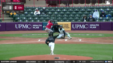 Dariel Fregio In play, run(s) to Charlie Szykowny