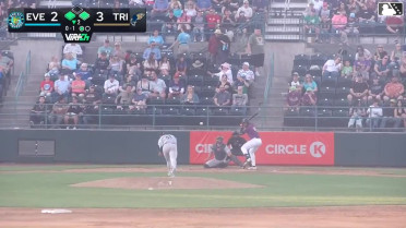 Capri Ortiz out on a sacrifice fly to right fielder Anthony Donofrio. Jorge Ruiz scores. Johan Macias to 2nd.