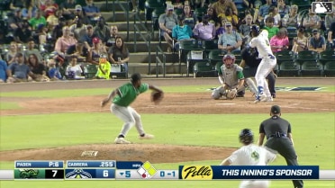 Roni Cabrera grounds into a double play, second baseman Tate Southisene to first baseman Cooper McMurray. JC Vanek out at 2nd. Roni Cabrera out at 1st.