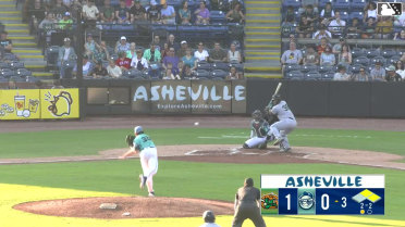 Axiel Plaz singles on a ground ball to right fielder Caden Powell. Wyatt Sanford scores. Edward Florentino to 2nd.
