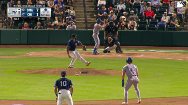 Kameron Misner homers (12) on a fly ball to left center field. Peyton Wilson scores.