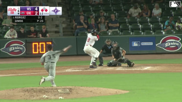 Riley Gowens In play, run(s) to Yophery Rodriguez
