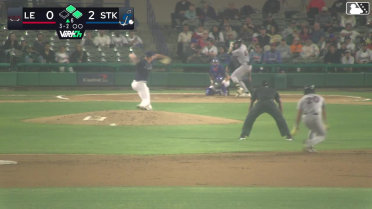 Ryan Wideman reaches on a throwing error by third baseman Bryan Andrade. Kerrington Cross scores. Luke Cantwell to 3rd.