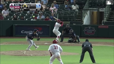 Bligh Madris singles on a line drive to left fielder Luis Matos. Joshua Báez scores. César Prieto to 3rd. Leo Bernal to 2nd.