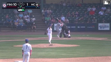 Rafael Ramirez Jr. homers (2) on a fly ball to right field.