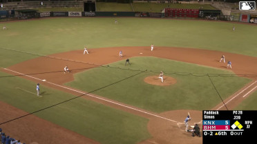 Karson Simas singles on a ground ball to center fielder Caleb Bonemer. Alex Madera scores. Angel Cepeda to 2nd.