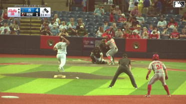 Devin Saltiban doubles (4) on a ground ball to center fielder Isaiah Drake. Nick Biddison scores. Carter Mathison to 3rd.