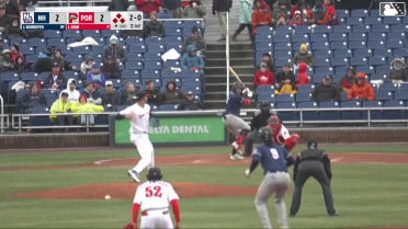 Jace Bohrofen hit by pitch. Cade Doughty scores. Nick Goodwin to 3rd. Eddie Micheletti Jr. to 2nd.