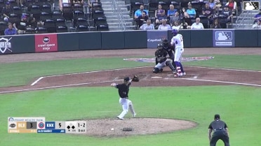 Alex Ramírez singles on a ground ball to left fielder Josh Adamczewski. Ethan Hearn scores. Alex Madera to 3rd.