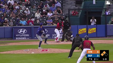 Jonatan Clase singles on a line drive to right fielder Cristian Pache. Josh Kasevich scores. Eloy Jiménez to 3rd.