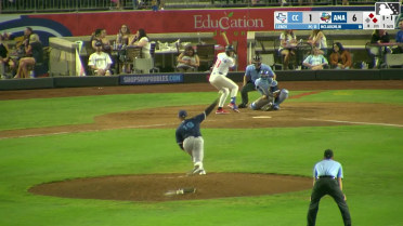 Ben McLaughlin singles on a ground ball to right fielder Chase Call. Angel Ortiz scores. Druw Jones to 3rd.